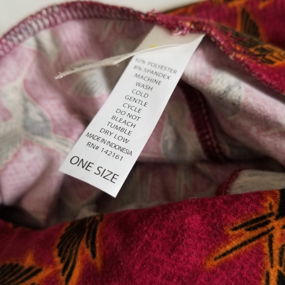 Lula Roe Hummingbird Leggings - Picture 3 of 4